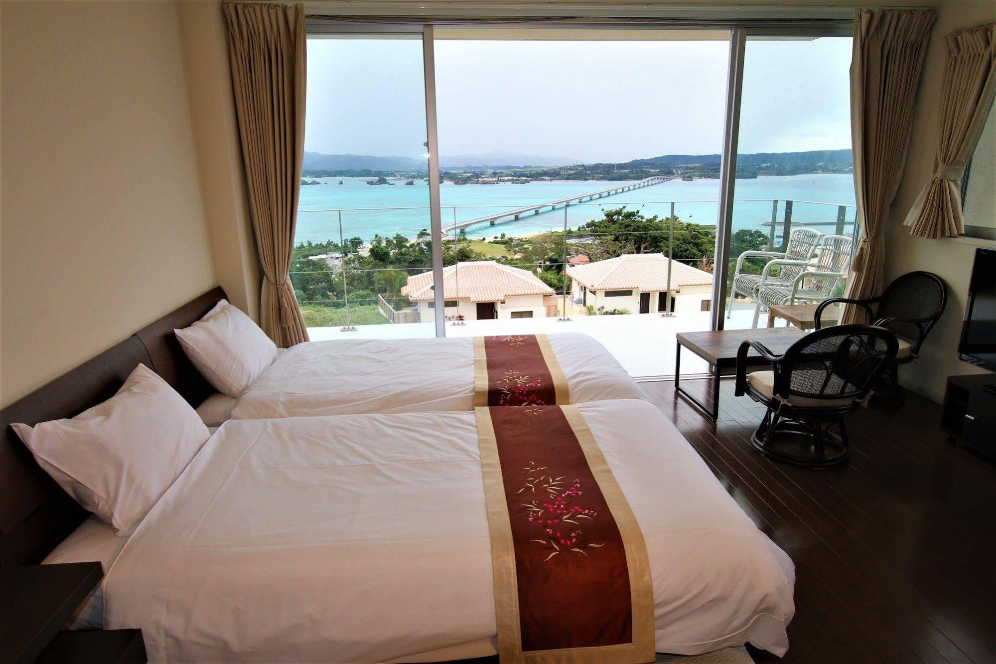 Hotel Ocean Hills Kouri à Nakijin Extérieur photo